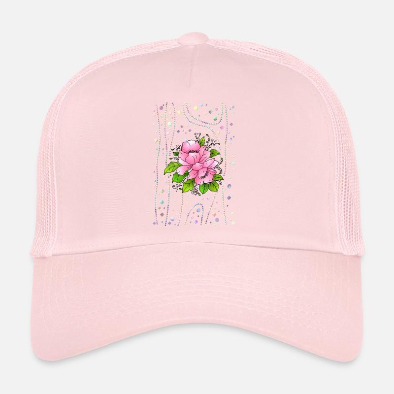 Fleur Casquette trucker 