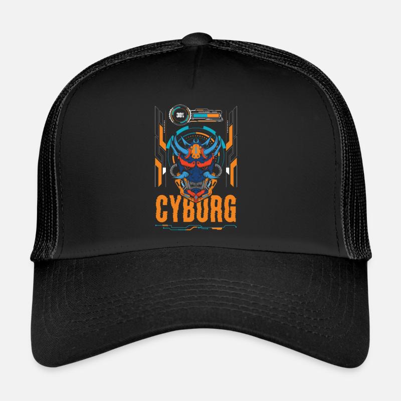 Future Robot Machine Futuristic Trucker Cap