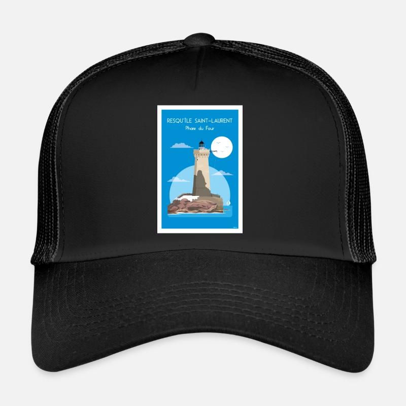 PHARE DU FOUR - Casquette trucker  - noir/noir