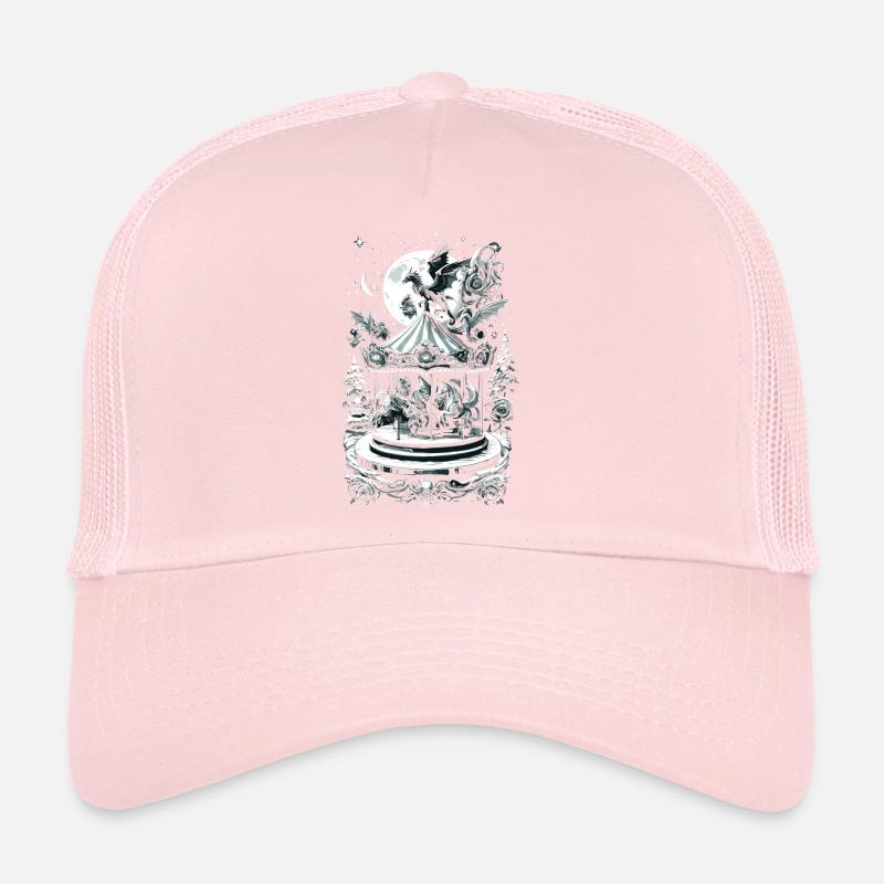Mythical Holiday Carousel Fantasy Creature Trucker Cap