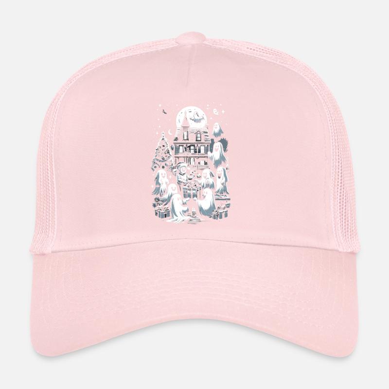 Ghostly Gift Exchange Ghostly Christmas Trucker Cap