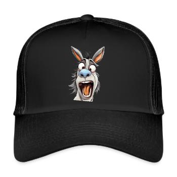 Crazy Ass - crazy cool ass - Trucker Cap - black/black - Front