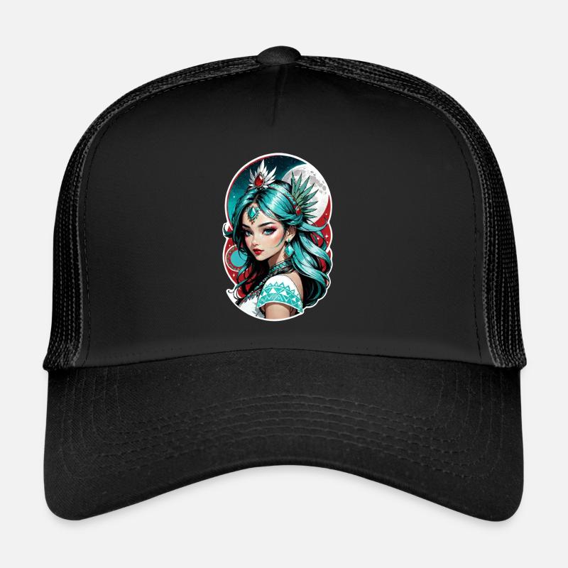 princesse indienne - aztek Casquette trucker 