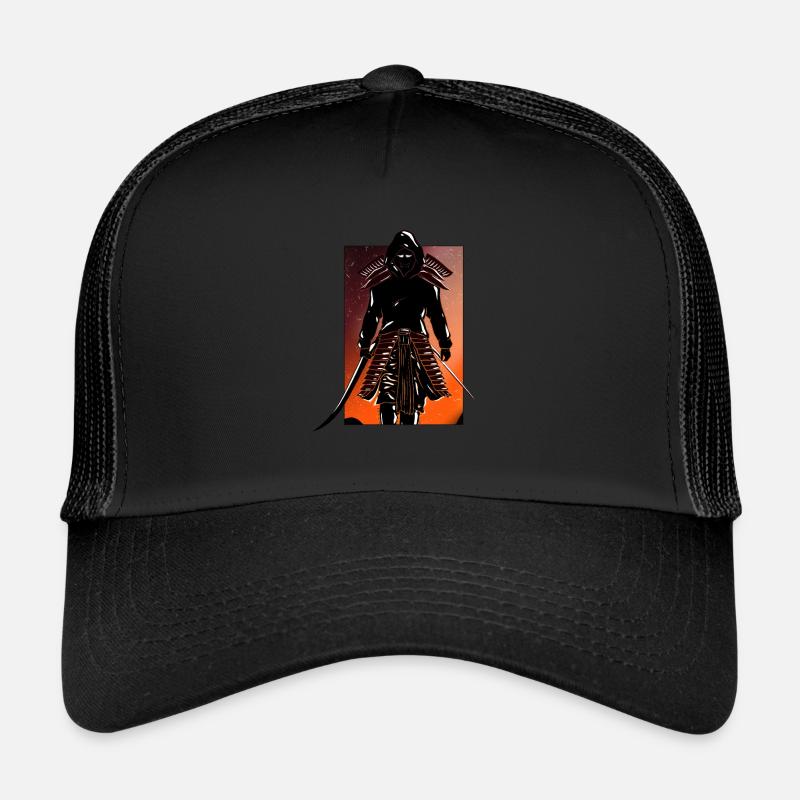 Samourai hannya à la capuche Casquette trucker 