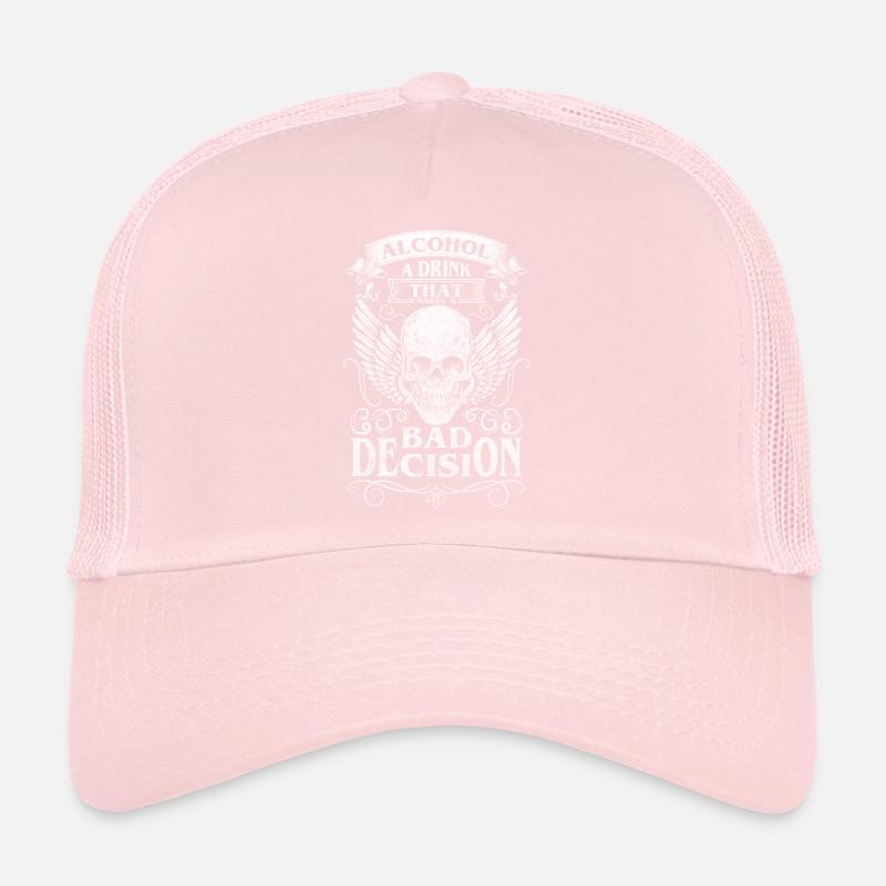 Alcohol-free drinking Trucker Cap