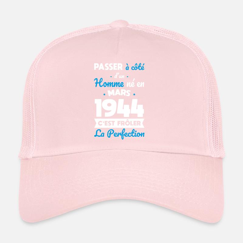 Anniversaire 80 ans - Né en Mars 1944 Casquette trucker 