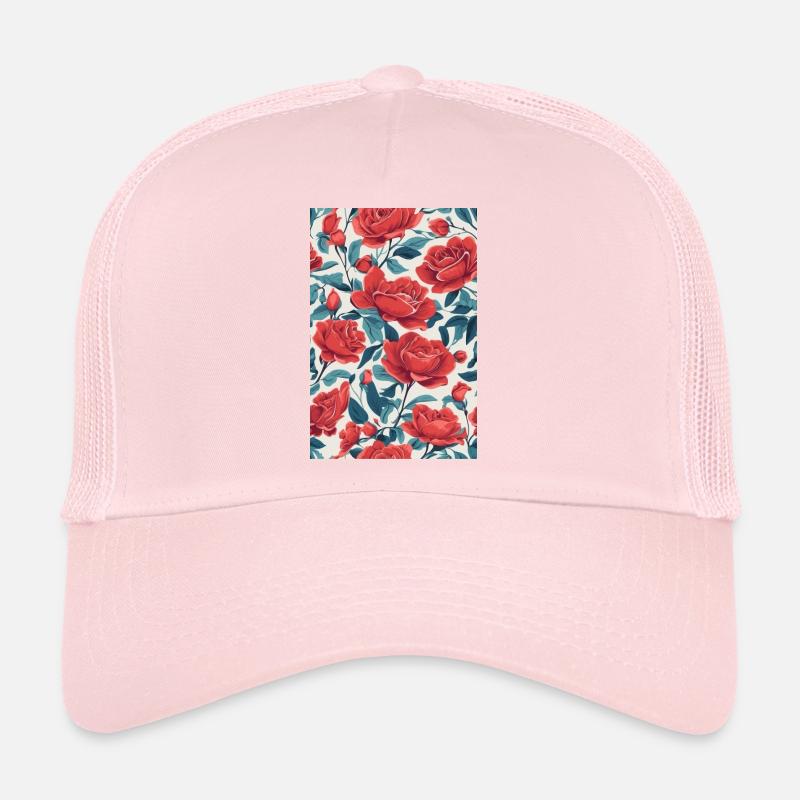 Red Roses Trucker Cap