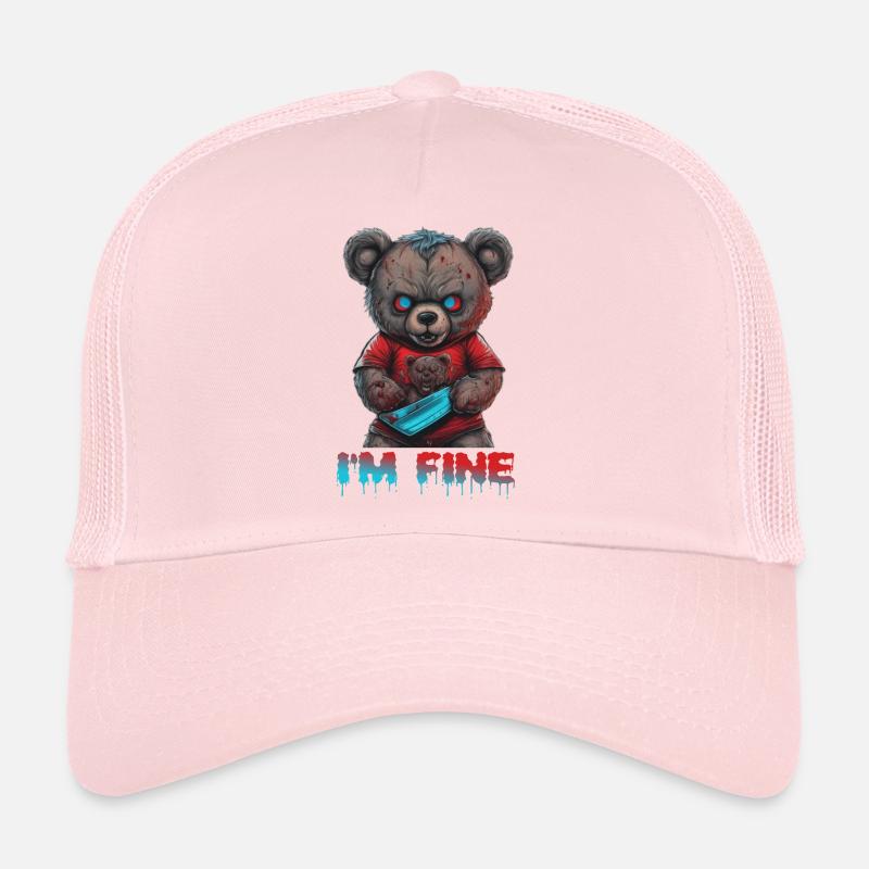 Spooky Teddy Trucker Cap