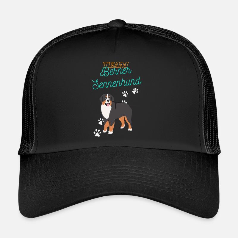 Team Bernese Mountain Dog - Trucker Cap - black/black