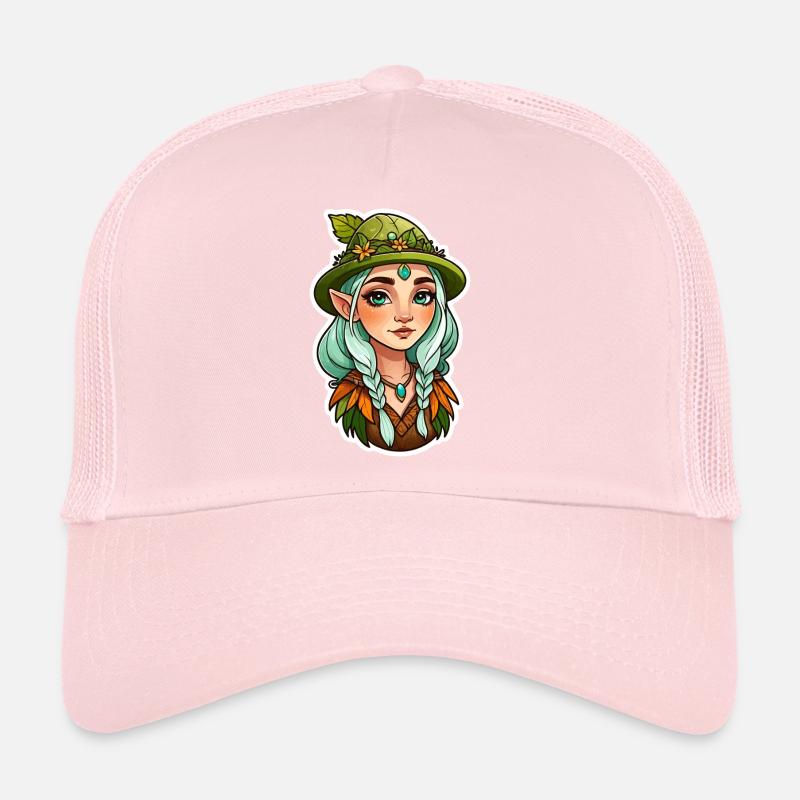 Druid Druid Fantasy Illustration Trucker Cap