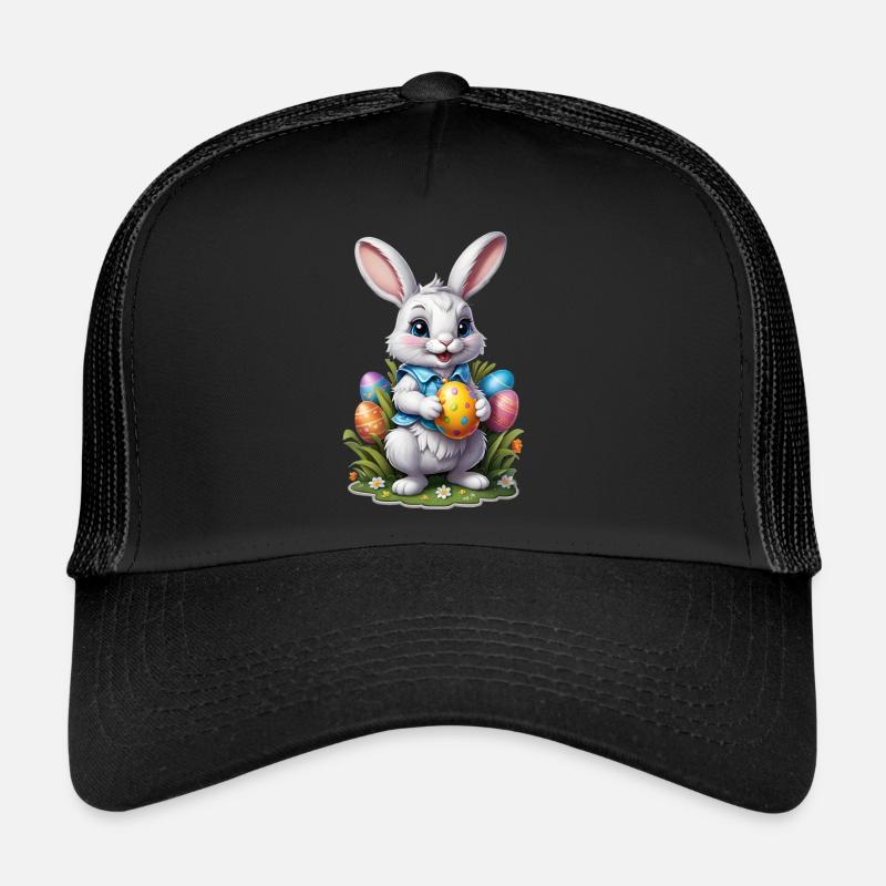 Osterhäschen - Trucker Cap - Schwarz/Schwarz