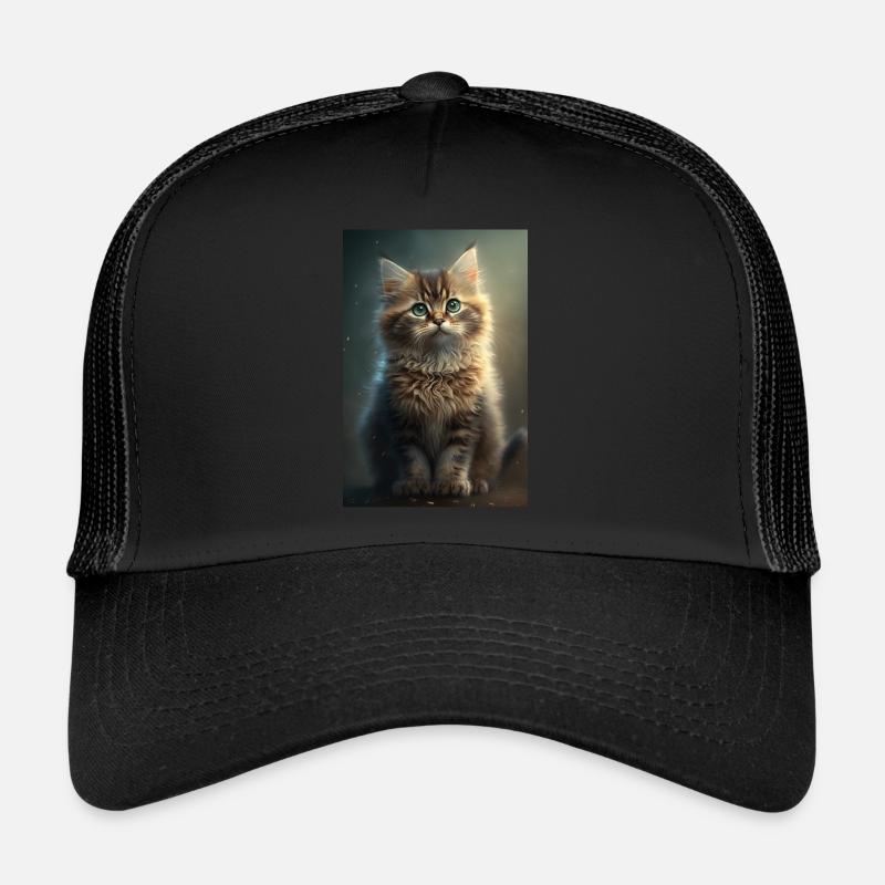 Chat - Casquette trucker - noir/noir