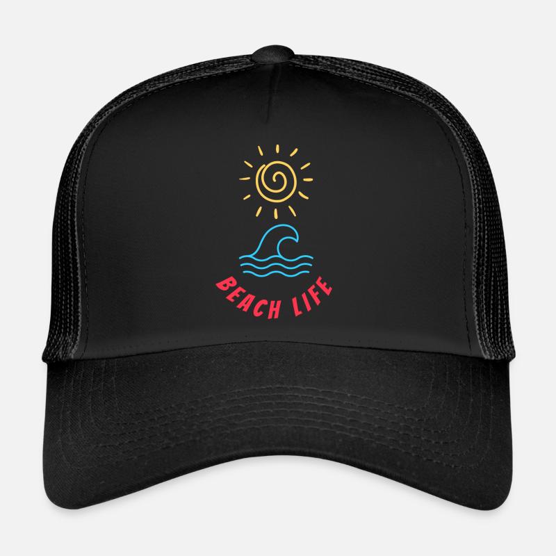 La vie à la plage Casquette trucker 
