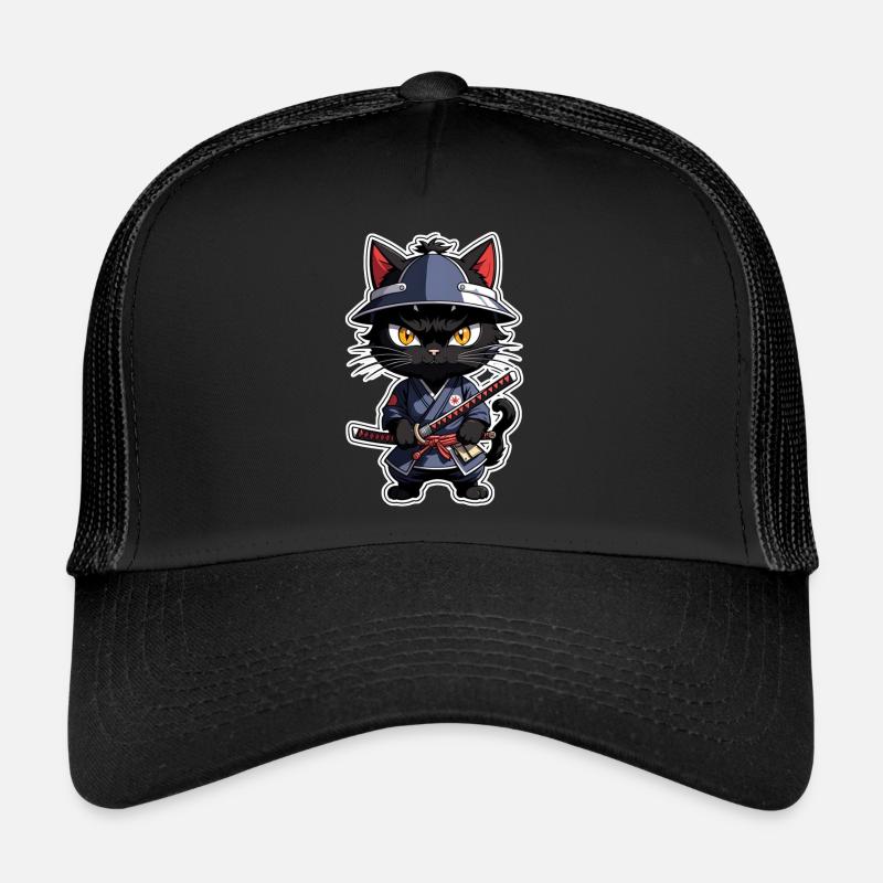 Ninja Katze - Samurai Kätzchen Trucker Cap
