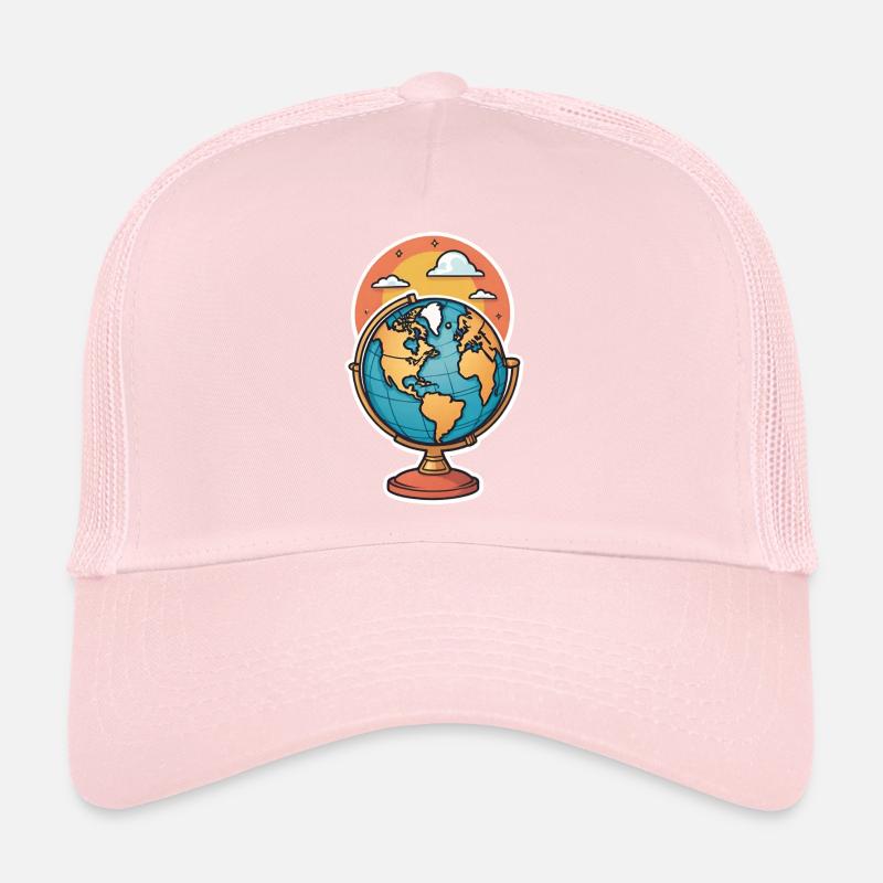 Globe stylized Trucker Cap