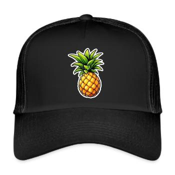 Pineapple solo - Trucker Cap - black/black - Front