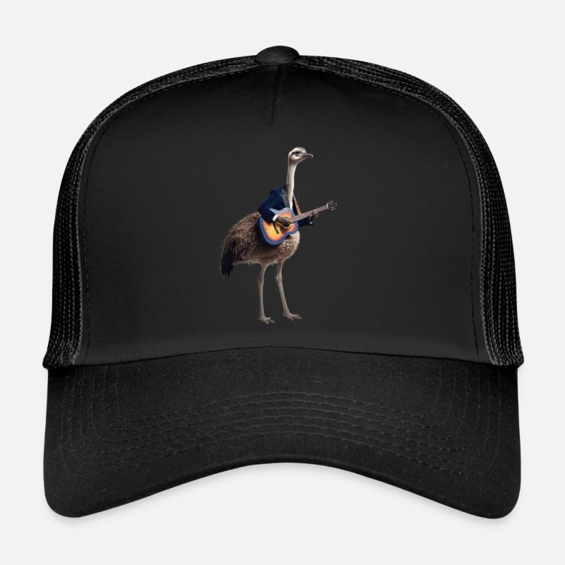autruche guitare oiseau Casquette trucker 