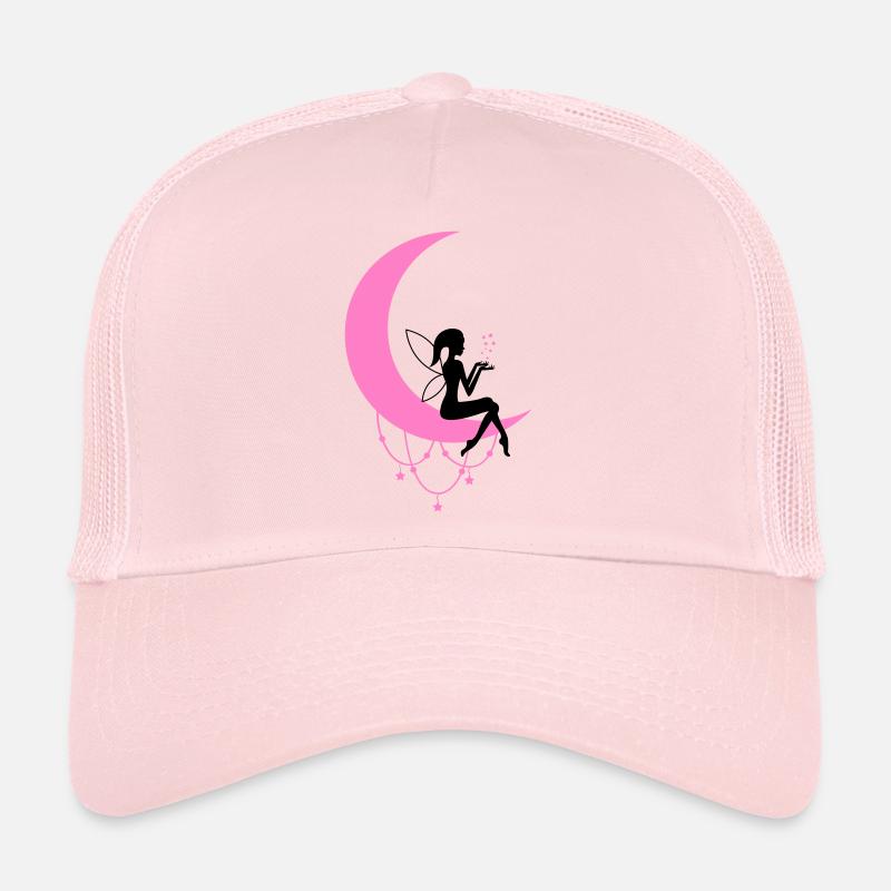 Fairy Elf Crescent Moon Fantasy Trucker Cap