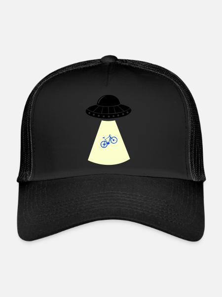 UFO Bicycle - Trucker Cap - black/black - Front