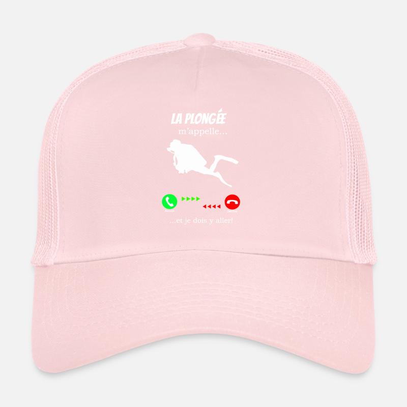 La plongée m'appelle Casquette trucker 