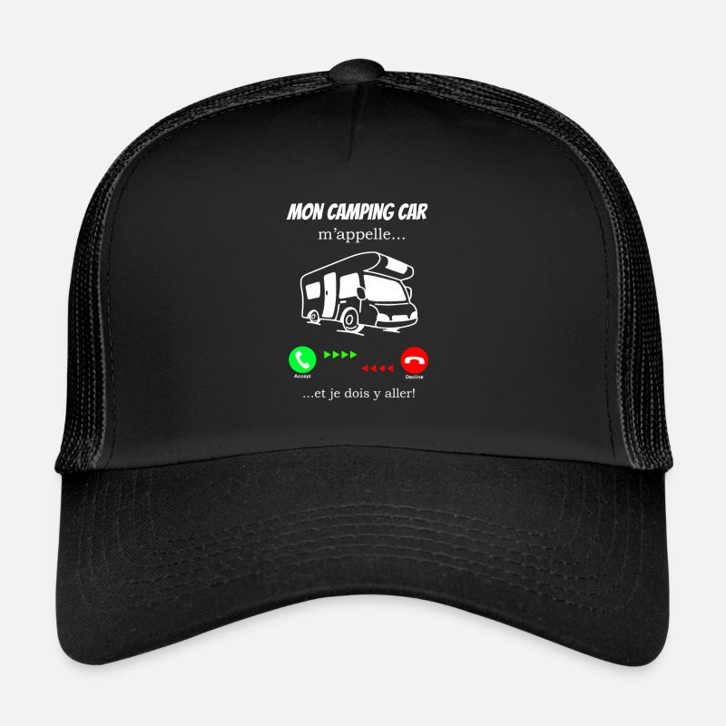 Mein Wohnmobil - Trucker Cap - Schwarz/Schwarz
