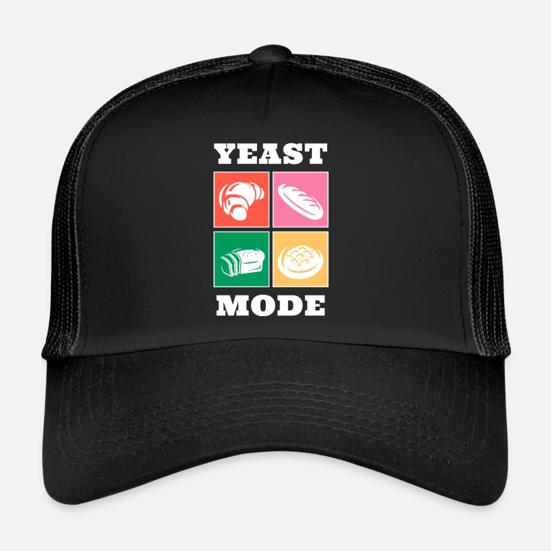 Illustration de pain drôle de mode à la levure Casquette trucker 