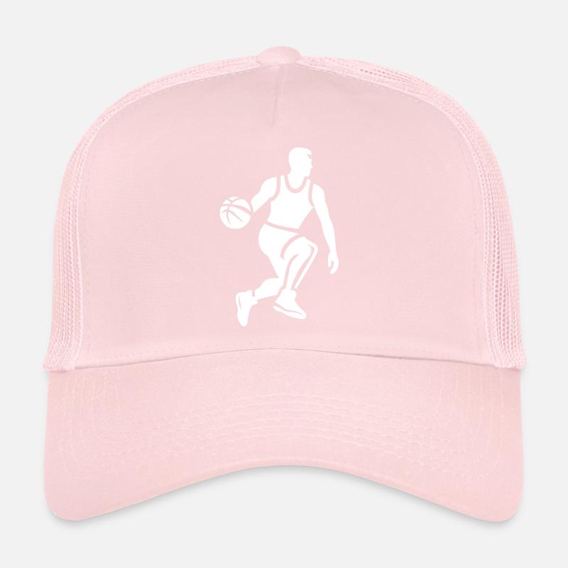 Basketball Player Icon Vector Trucker Cap