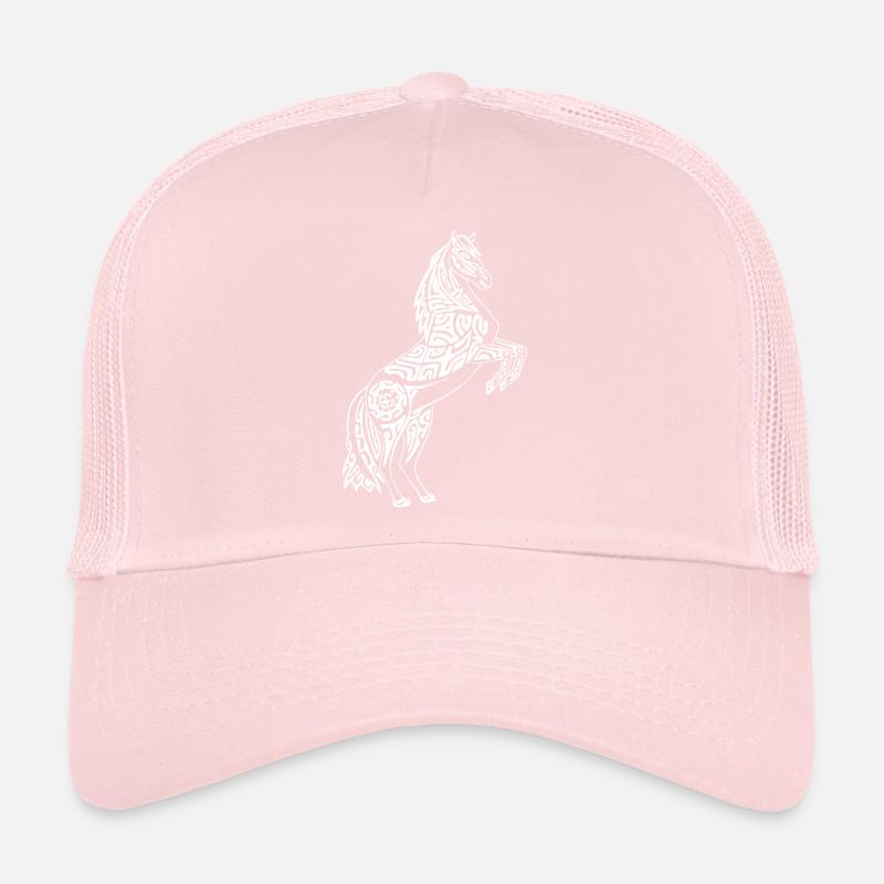 Cheval blanc tatoué Casquette trucker 
