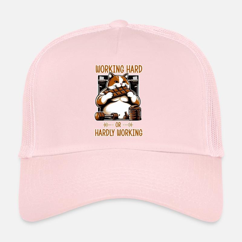 Travailler dur ou à peine travailler ? Casquette trucker 
