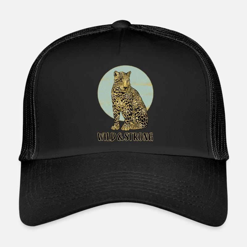 Leopard. Wild and Strong. Trucker Cap