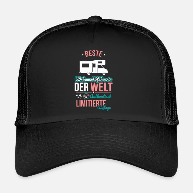 Meilleure conductrice de camping-car - 100 % authentique Casquette trucker 