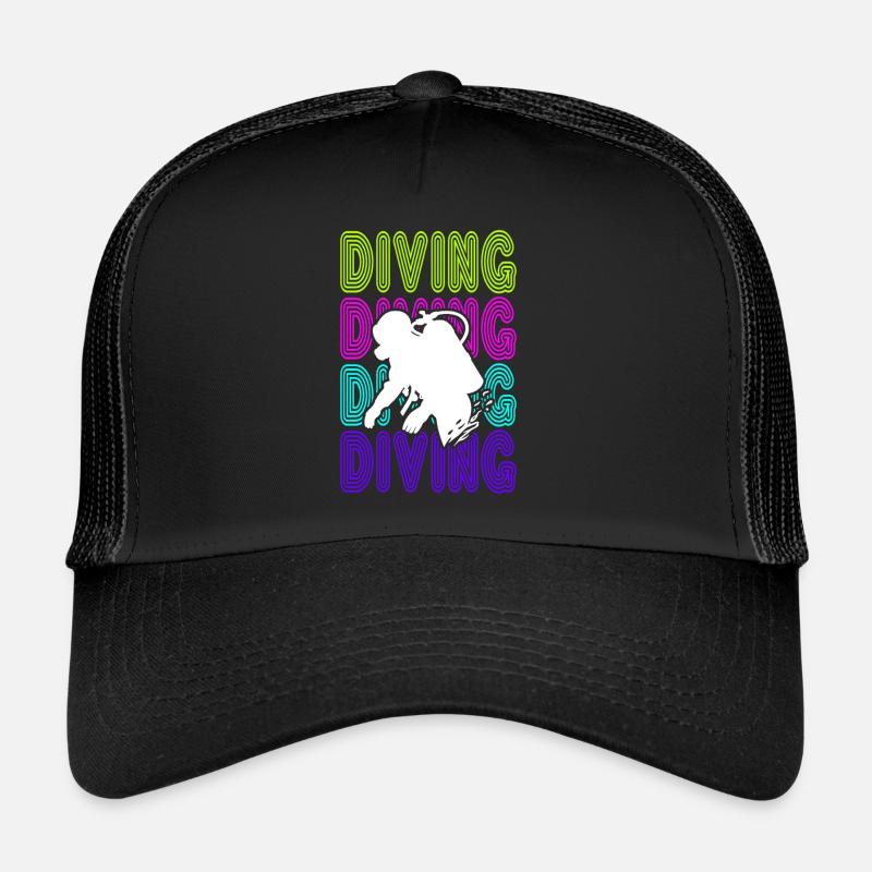 Diving Scuba Diving Diving School Neoprene Trucker Cap