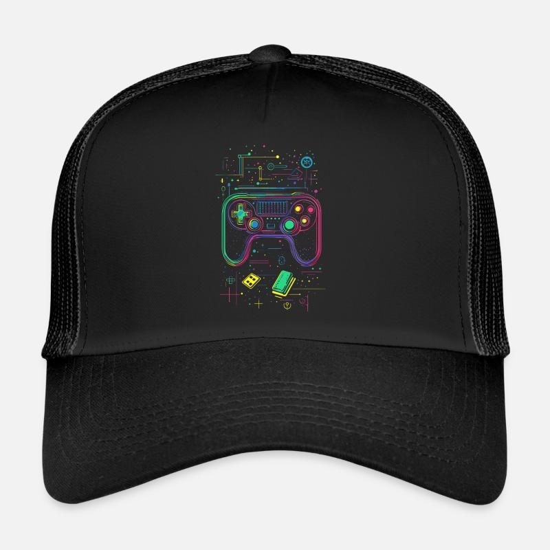 gaming gamer nerd geek controller Trucker Cap