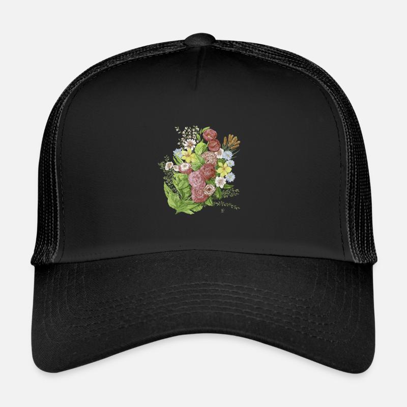 flowers Casquette trucker 