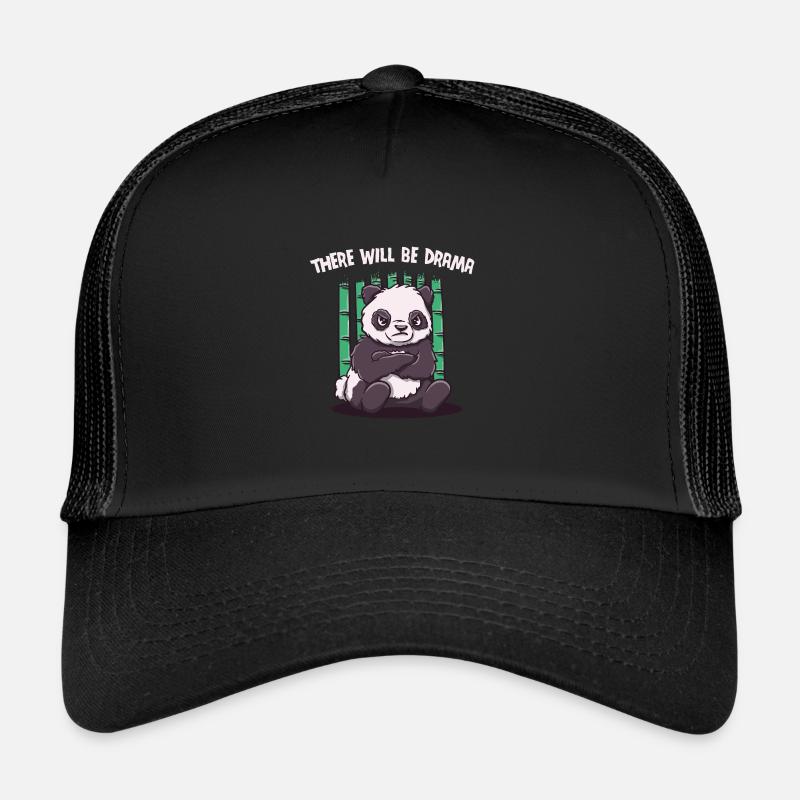 Es wird dramatische lustige sarkastische Humor -Sa - Trucker Cap - Schwarz/Schwarz