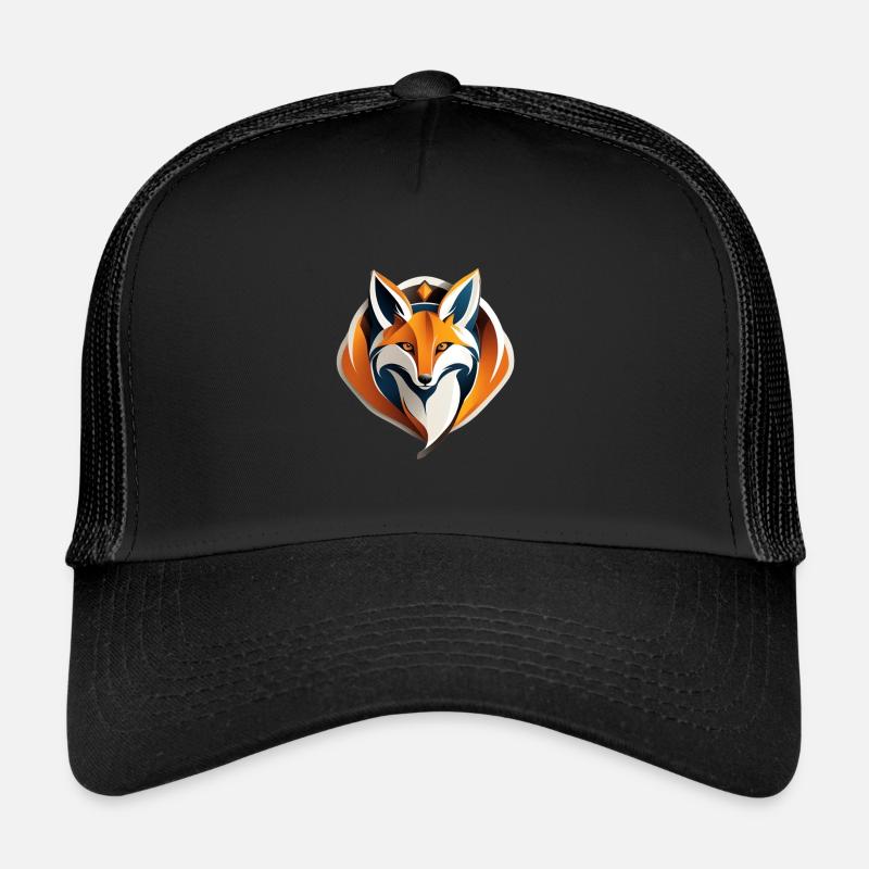 Fuchs - Trucker Cap - Schwarz/Schwarz