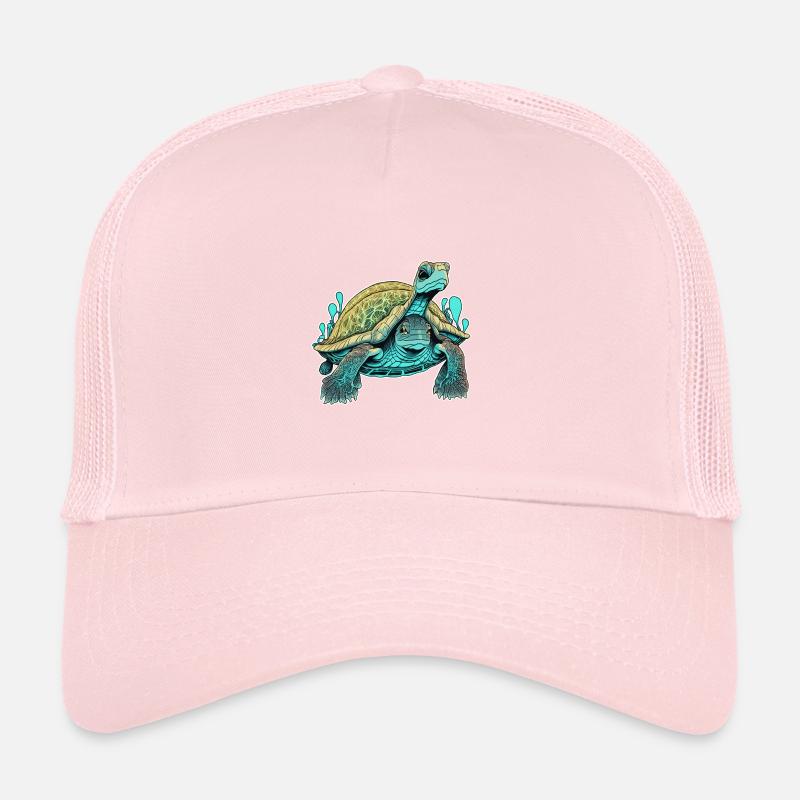 Tortue psychédélique à double face Casquette trucker 