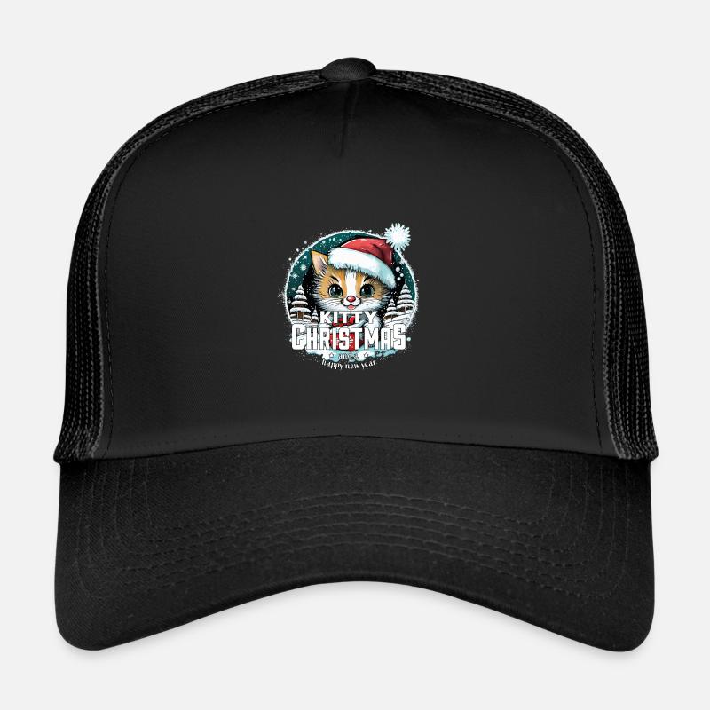 Chat de Noël - Kitty Noël Casquette trucker 