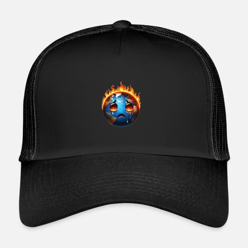 Burning sad earth - Trucker Cap - black/black