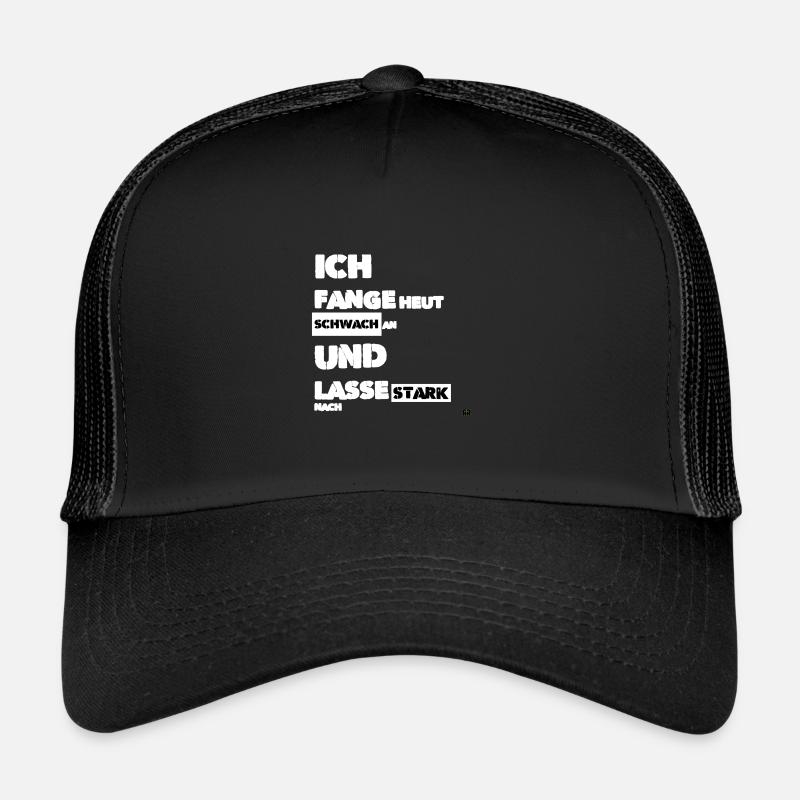 lustige status sprüche t shirt - Geschenkidee - Trucker Cap - Schwarz/Schwarz