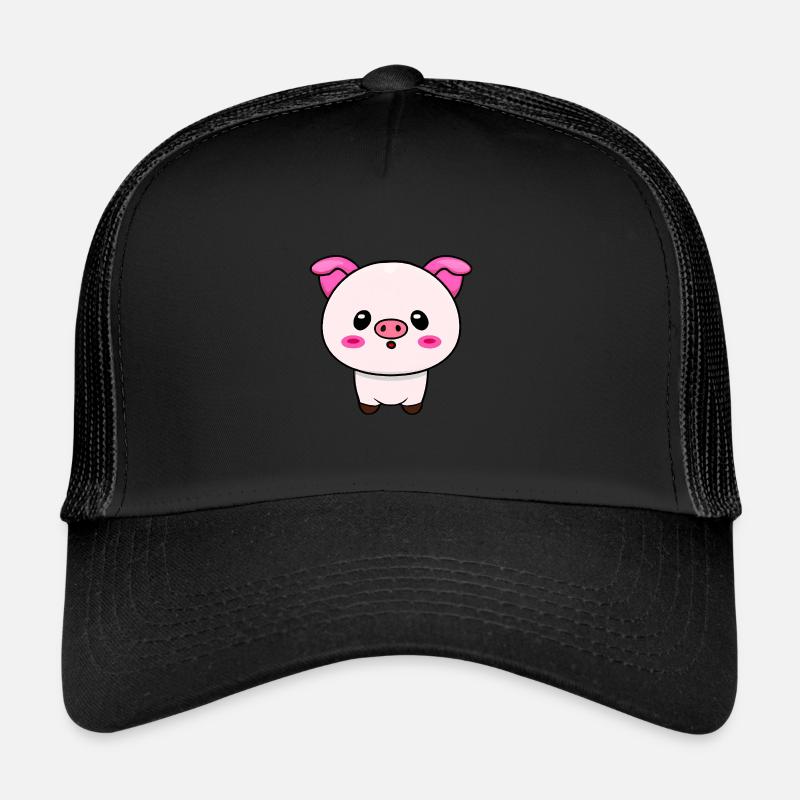 Cute Kawaii Pig - Design charmant Casquette trucker 