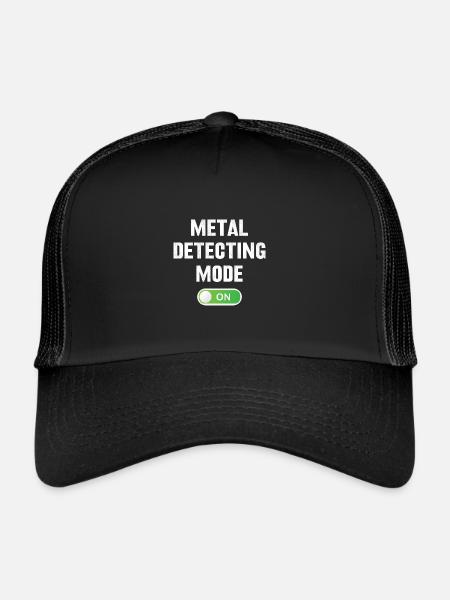 Mode de détection de métal sur Funny Mens Treasure - Casquette trucker  - noir/noir - Devant
