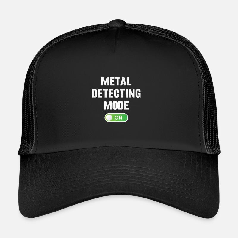 Mode de détection de métal sur Funny Mens Treasure Casquette trucker 