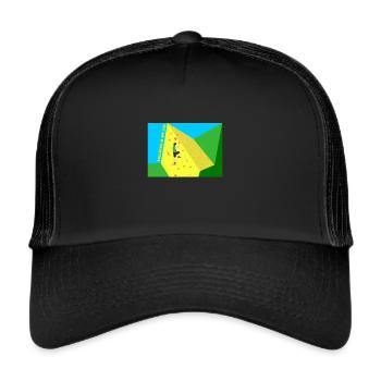 Climbing, Bouldering, Sport Climbing, Climbing Wall, Top - Trucker Cap - black/black - Front