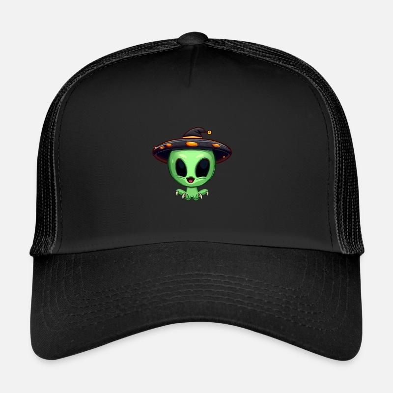 L’extraterrestre vert célèbre Halloween Casquette trucker 