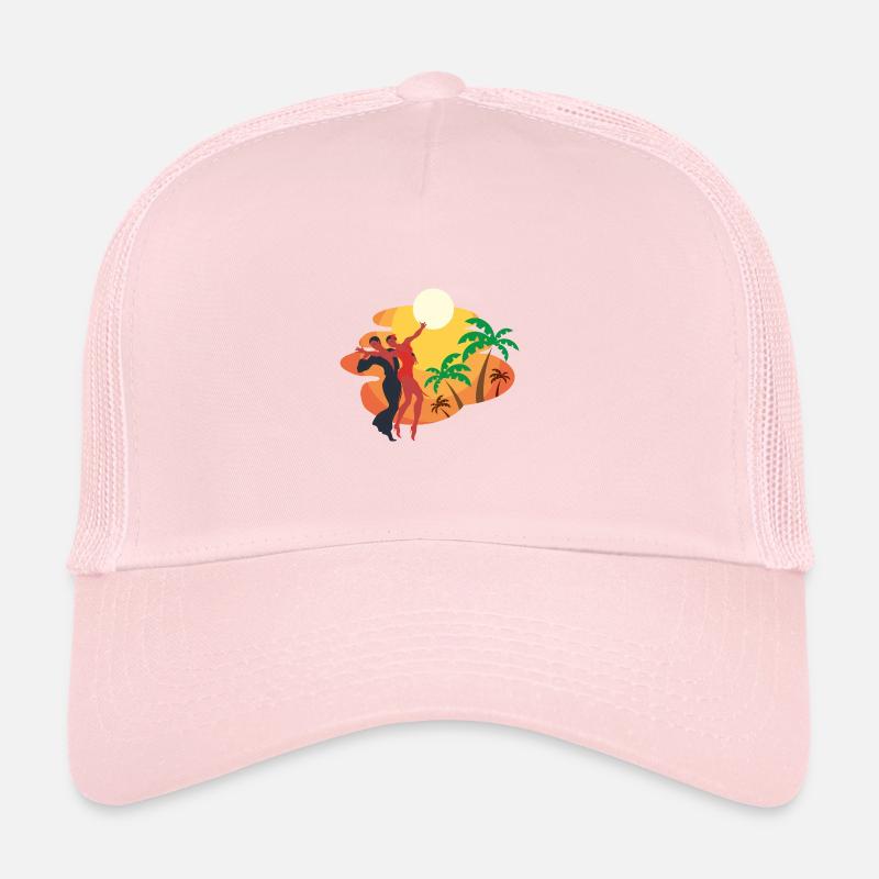 Salsa Dancing Dancing Couple Anniversaire Tropical Casquette trucker 