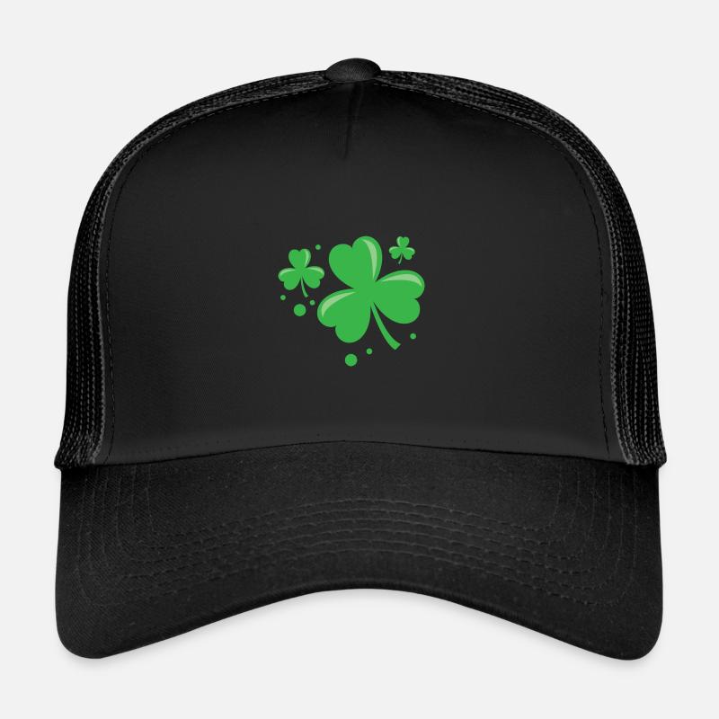 Irish Shamrock Pocket Size Clover St. Patrick's Trucker Cap