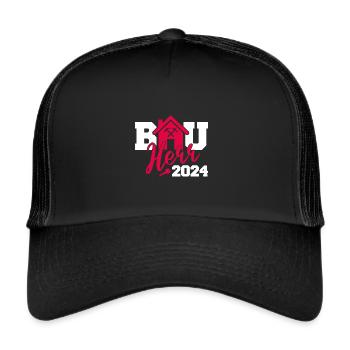 Client 2024 chantier construction maison construction construction maison - Casquette trucker  - noir/noir - Devant