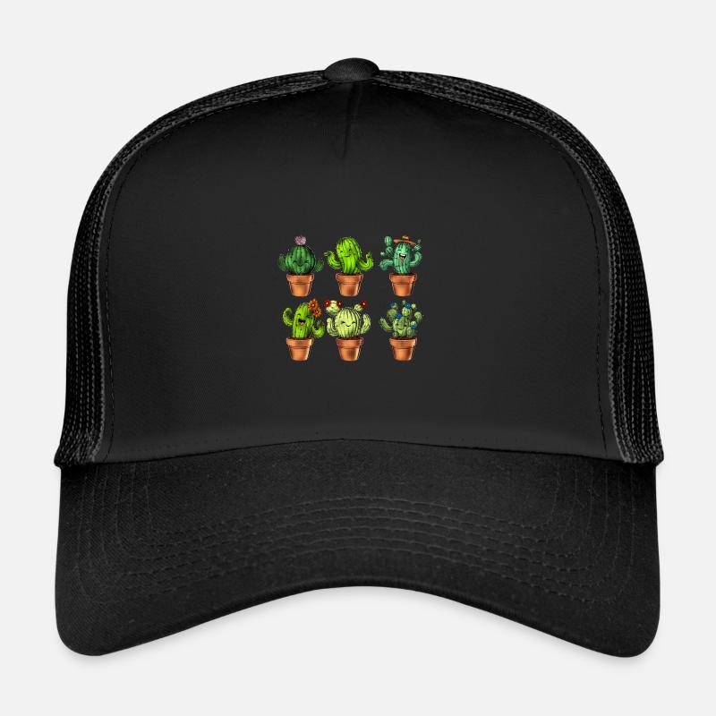 Cactus Succulent Plants Trucker Cap