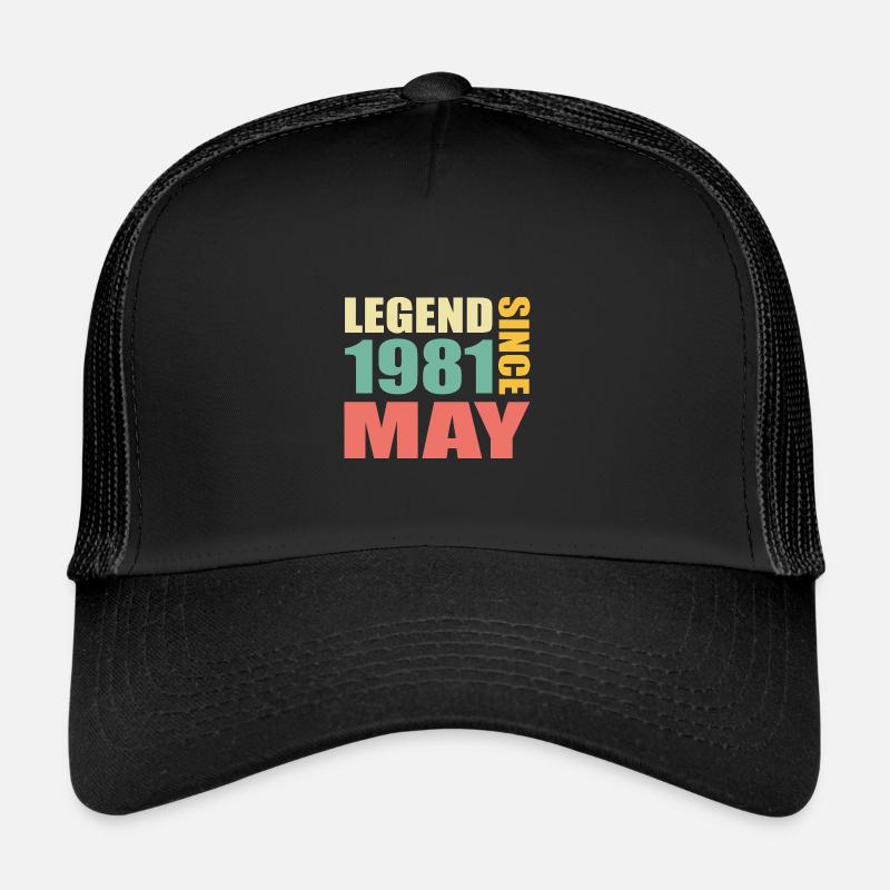 42nd Birthday May Vintage 1981 Gift Idea Trucker Cap